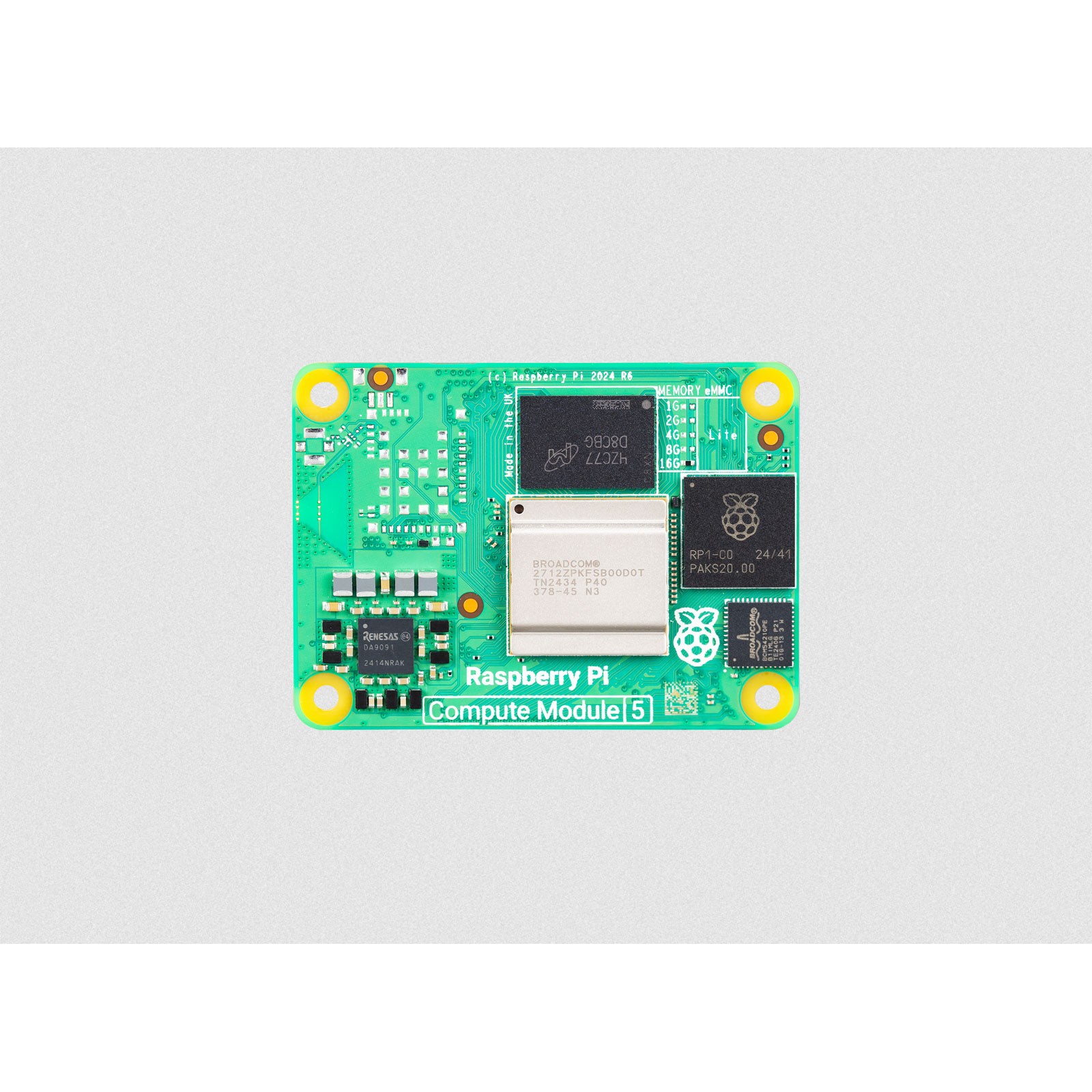 Raspberry Pi CM5004000 Compute Module CM5 4GB RAM 0GB eMMC Lite