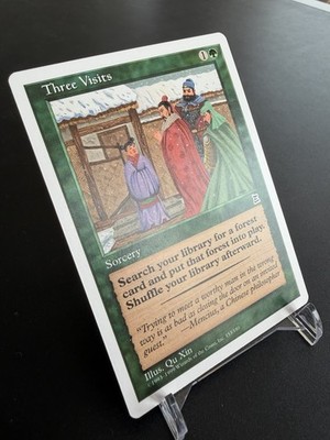 MTG Three Visits P3K Portal Three Kingdoms NM/EX+ Commander Staple