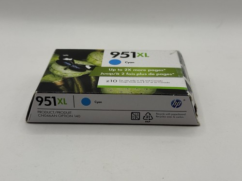Cartucho de tinta cian de alto rendimiento original HP 951XL CN046AN exp. 19 dic CAJA ABIERTA LEER - Imagen 9 de 10