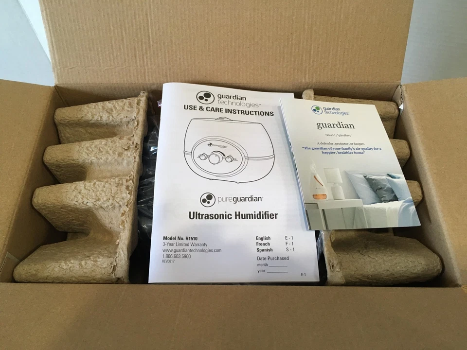 PureGuardian H1510 1.5 Gallon 100-Hour Ultrasonic Humidifier - Image 3 of 4