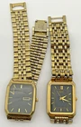 Vintage Men’s Seiko Quartz V701-5J07 Citizen Quartz Gold Tank Watches