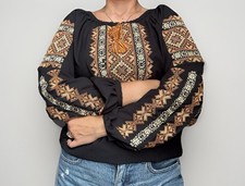 Vyshyvanka Traditional Embroidered Ukrainian Shirt Ethnic Size S,M,L,XL,XXL