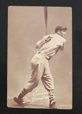 Lou Boudreau 1939-46 Exhibits Salutation Baseball Card Postcard