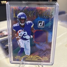 Jordan Addison 2023 Donruss Leather Kings Jersey Card /399 Vikings Rookie RC