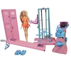 Barbie WORKOUT CENTER Gym Locker Exercise Bike Weight Bench Mattel VTG 1984