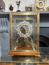 Fusee Skeleton Clock With Case