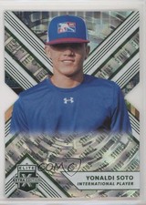 2018 Panini Elite Extra Edition Status Emerald Die-Cut 7/49 Yonaldi Soto 1u6
