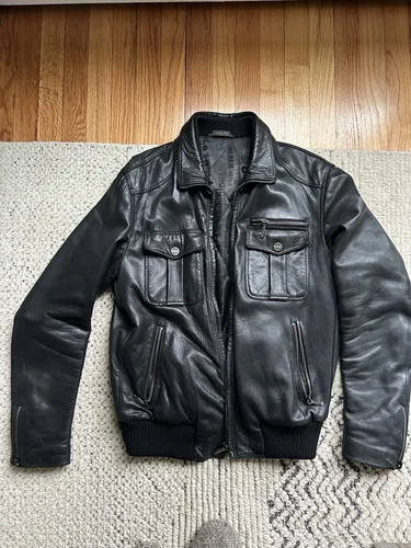Neovintage Pilot ItalianCalf Leather Jacket Baldinini - product listing photo