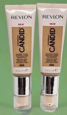 Revlon Photoready Candid Natural Finish Foundation 400 Macadamia 2pcs New