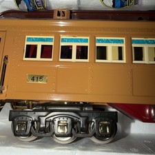 MTH Tinplate Traditions #415 State Car Solarium “Maryland” - Two Tone Brown
