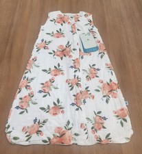 Little Unicorn Watercolor Roses Cotton Muslin Sleep Bag/sack 0 - 6 Months NWT