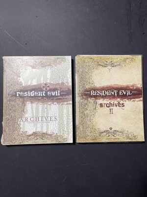 Resident Evil Archives 1 & 2 Book Set - Rare Collectible - READ DETAILS