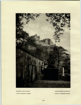 Kupfertiefdruck : Dunbar, Scotland, Schottland. Edinburgh Castle, Scotland, Scho