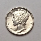 1944 Mercury Dime San Francisco 10C Silver Uncirculated US Coin