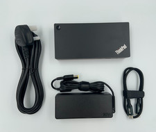 Lenovo USB-C Dock Gen 2 40AS 90W PSU USB C Cable Triple Monitor Support HDMI DP