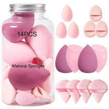 14PCS Makeup Sponge Set for Foundation Powder Concealer Blending Applicator