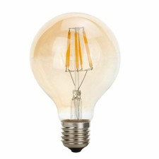 G80 E26 4W LED Edison Dimmable Amber 2700K Warm White Light Bulb