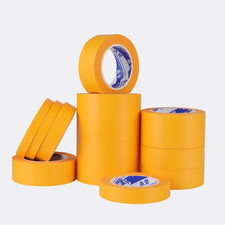 Automotive Masking Tape Yellow Painters Tape Length 49.2FT Width 10-100Mm Cars D