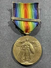 WW1 WWI Military US Army Allied Victory Medal w/ Oise-Aisne Service Bar Award