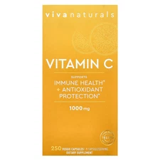 Vitamin C, 1,000 mg, 250 Veggie Capsules