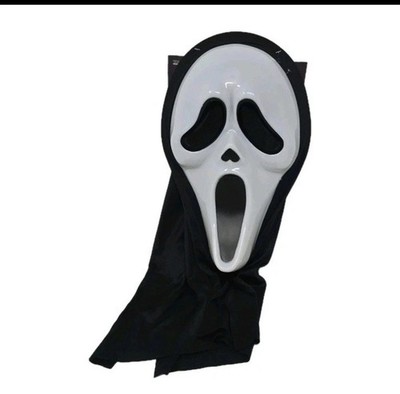 Scream Ghost Face Lives Adult Hooded Halloween Costume Mask Horror Movie EUC