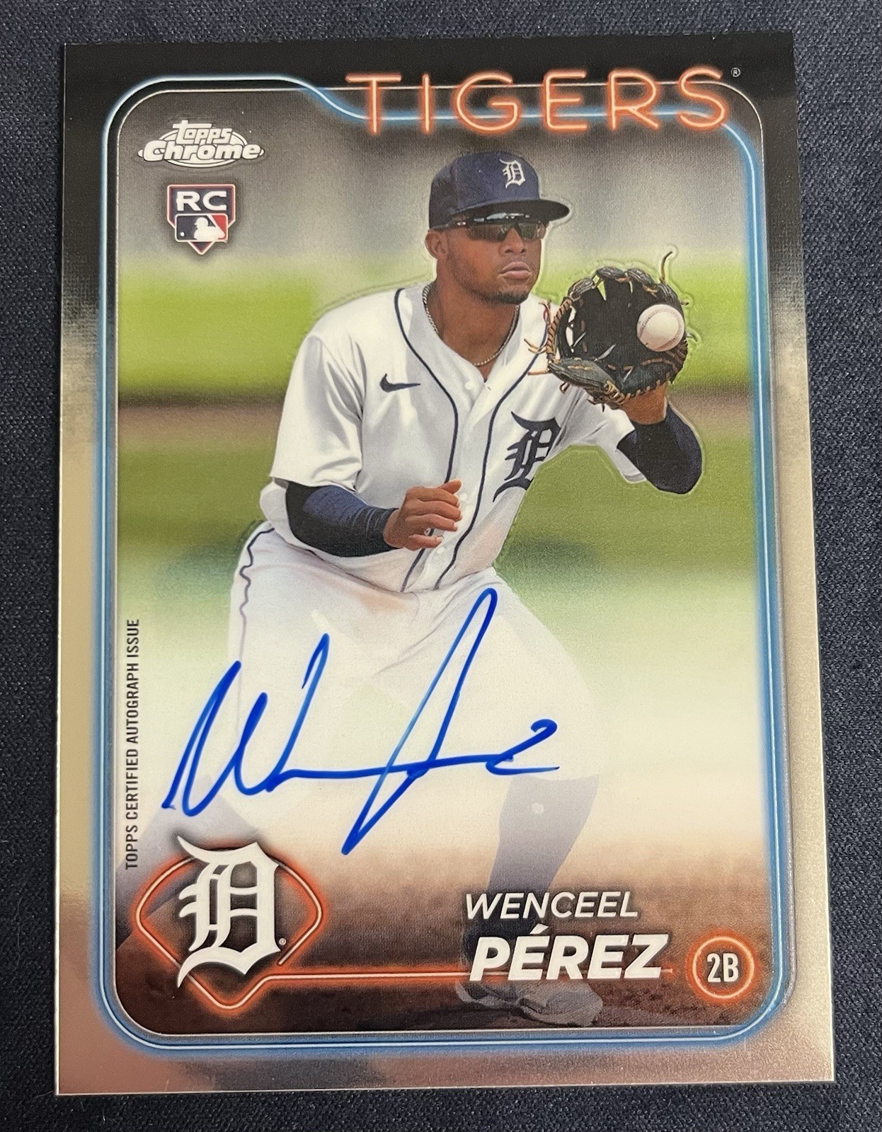 2024 Topps Chrome Update Wenceel Perez Rookie On-card Autograph (AU, RC) Tigers