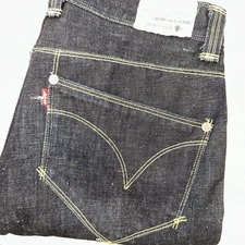 Levis Engineered Twisted Denim Jeans Indigo Sz 30x34 Y2K June 9, 1999 Dark Wash