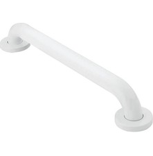 Moen R8716W Bathroom Safety 16 Inch Stainless Steel Bathroom Grab Bar White