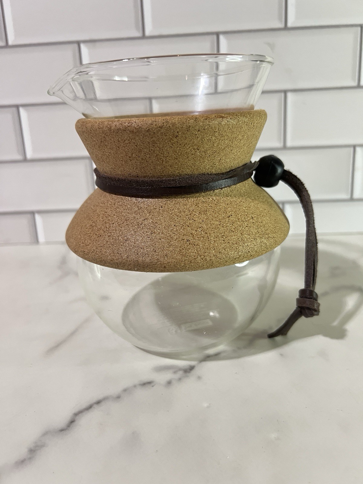 VTG Bodum #157 Pour Over Replacement Carafe Glass Coffee Maker Pot Cork FILTER