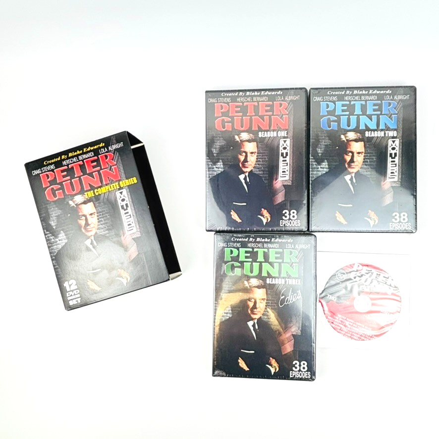 Peter Gunn DVD Box Set Complete Three 3 Seasons SEALED Brand New