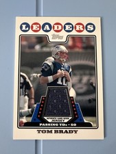 2008 Topps Leaders Tom Brady Authentic Game Worn Patch 