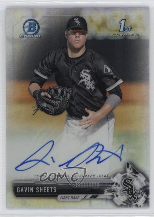 2017 Bowman Draft Chrome Pick Refractor /499 Gavin Sheets #CDA-GS Auto 2t7