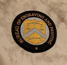 Vintage Bureau Of Engraving & Printing Patch