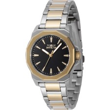 Invicta Women's Watch Speedway Quartz Black Dial Two Tone Steel Bracelet 47338
