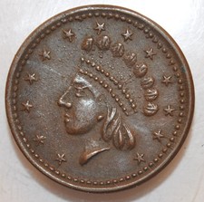 1863 Patriotic Civil War Token  51/334 on The Hot Collector