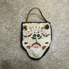 Slate Mini Wall Plaque Christmas Theme