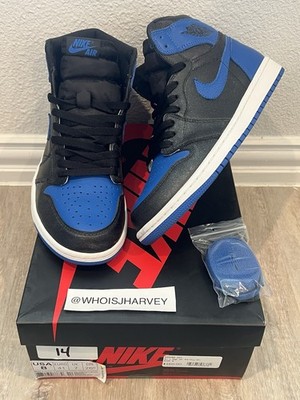 Size 8 - Air Jordan 1 Retro High OG Royal (2017) Black White 555088-007