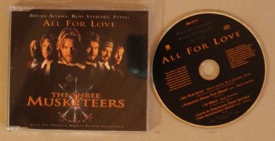 Bryan Adams / Rod Stewart / Sting All For Love EU CDSingle 1994