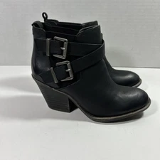 Sole Society Cowboy Boots Black 5 Medium 