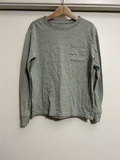 Cat  Jack - Boys Long Sleeve Shirt - Small 6/7 - Heather Green - Pre Owned