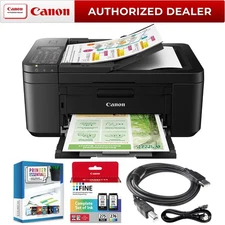 Canon PIXMA TR4720 All-in-One Wireless Printer with Copy, Fax, Scanner Bundle