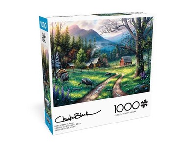 Buffalo Games Jigsaw Puzzle; Bear Creek Ranch by Chuck Black; 1000 pcs