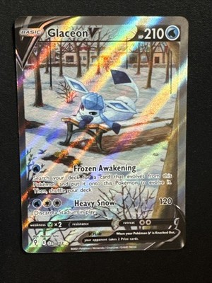 Pokémon TCG Glaceon V Alt Full Art 175/203 SWSH07: Evolving Skies