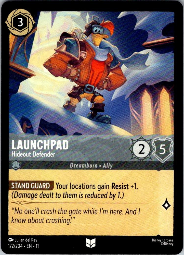 Launchpad - Hideout Defender 172/204 Uncommon Winterspell Lorcana Near Mint