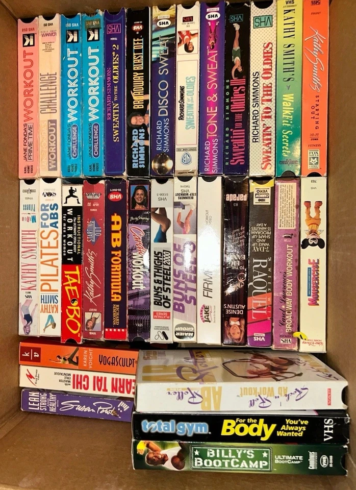 Rare VHS Tape Lot Music 80s-90s Richard Simmons Jane Fonda HTF OOP Workout FIT - Image 3 of 4