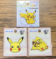 Pocket Monsters Official Seal/ Iron On Patches Pikachu Set Pokemon JAPAN LIMIT