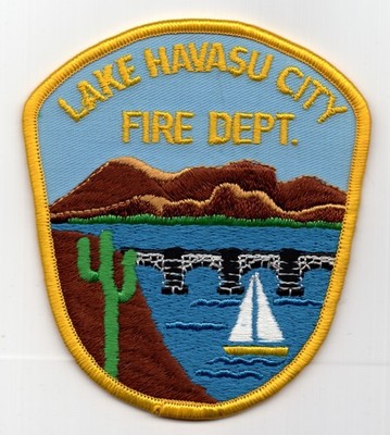 Patch Lake Havasu (Mohave County) AZ c1990 Fire Department Retired Rare 4x4.5''