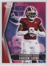 2022 SAGE Low Series Red Raheem Layne #46 1y1