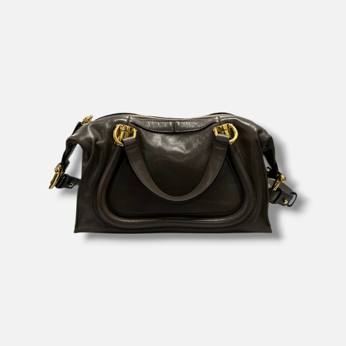 Chloe Women's Brown Paraty Small Leather Shoulder Bag