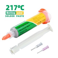Silver Solder Paste Needle Tube 3% Content Low Melting Point 217°C Welding Flux